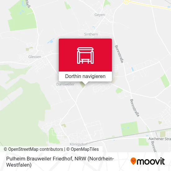 Pulheim Brauweiler Friedhof Karte