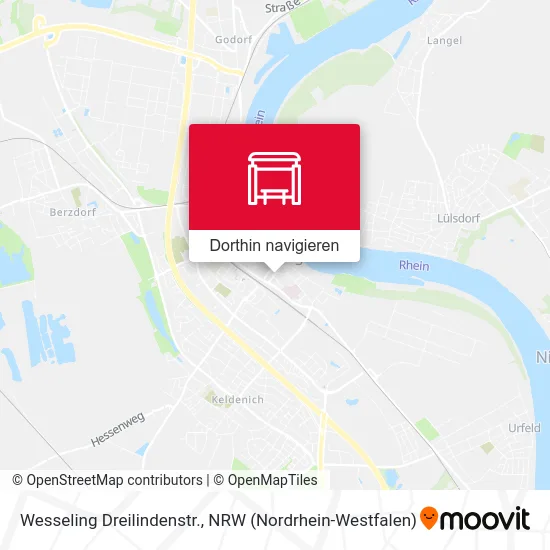 Wesseling Dreilindenstr. Karte