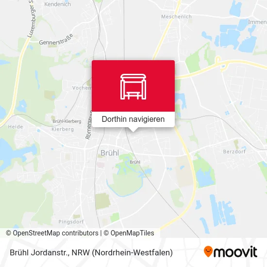 Brühl Jordanstr. Karte