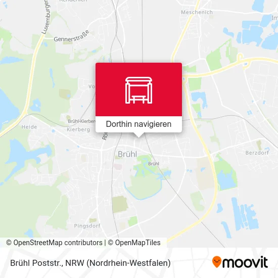 Brühl Poststr. Karte