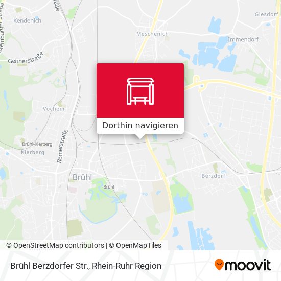 Brühl Berzdorfer Str. Karte