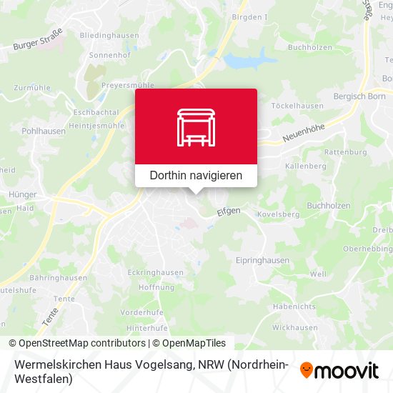 Wermelskirchen Haus Vogelsang Karte
