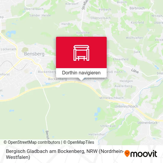 Bergisch Gladbach am Bockenberg Karte