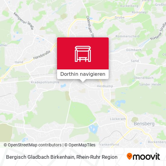 Bergisch Gladbach Birkenhain Karte