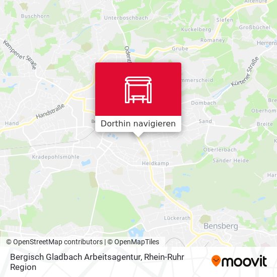 Bergisch Gladbach Arbeitsagentur Karte