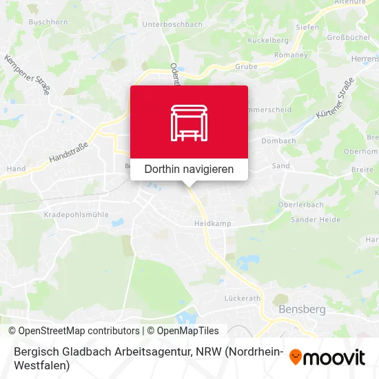 Bergisch Gladbach Arbeitsagentur Karte