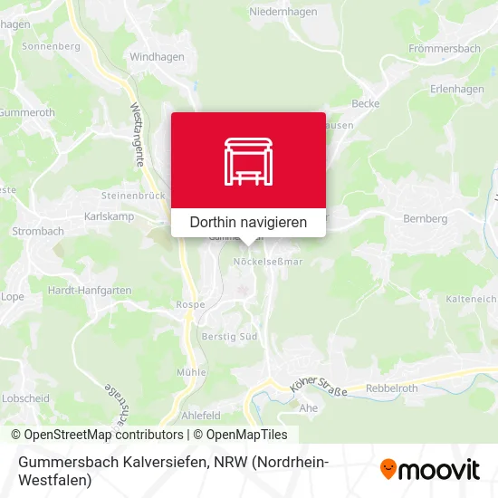 Gummersbach Kalversiefen Karte