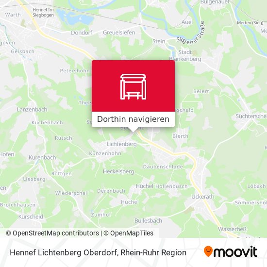 Hennef Lichtenberg Oberdorf Karte