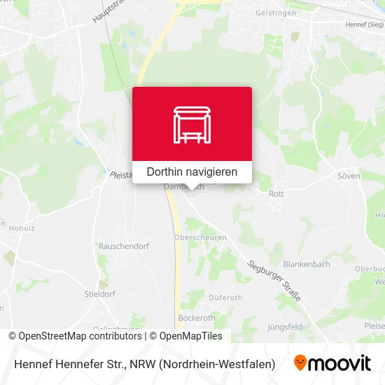 Hennef Hennefer Str. Karte