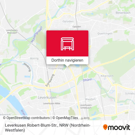 Leverkusen Robert-Blum-Str. Karte
