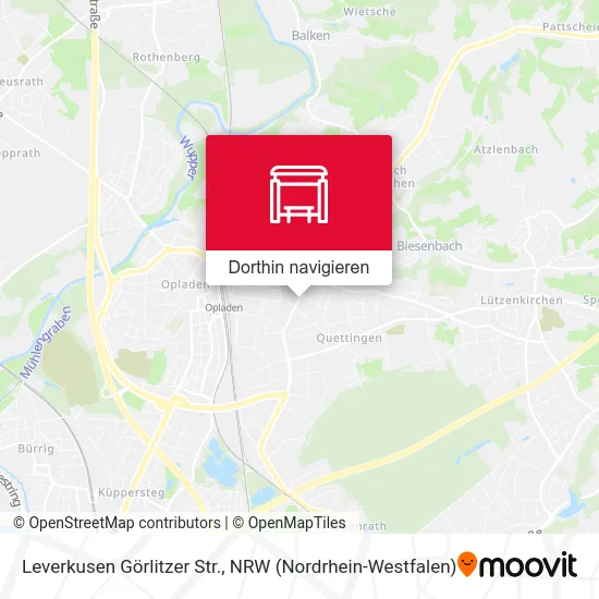 Leverkusen Görlitzer Str. Karte