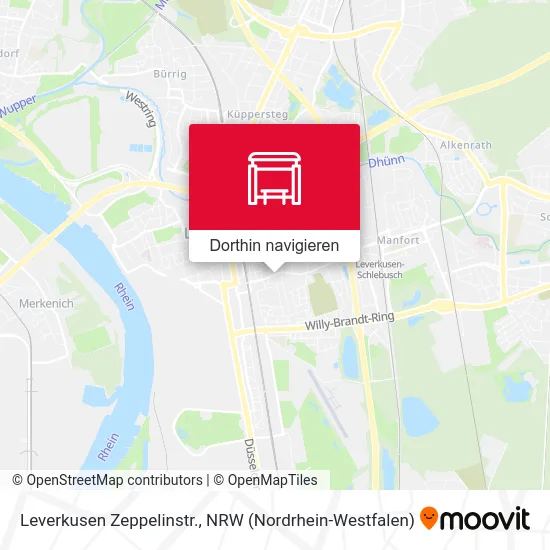 Leverkusen Zeppelinstr. Karte