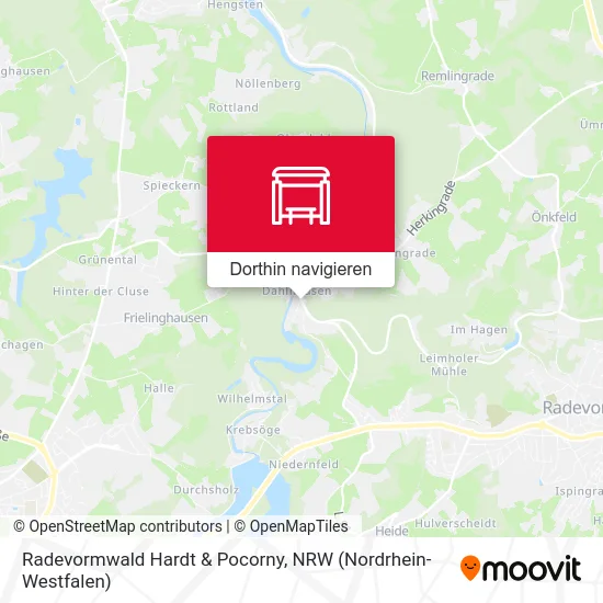 Radevormwald Hardt & Pocorny Karte
