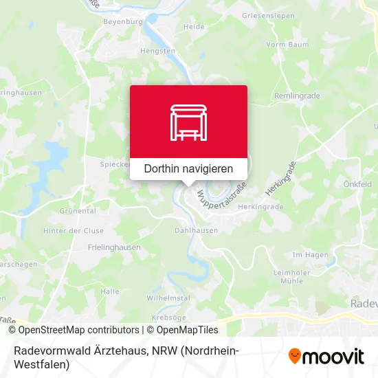 Radevormwald Ärztehaus Karte