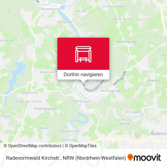 Radevormwald Kirchstr. Karte