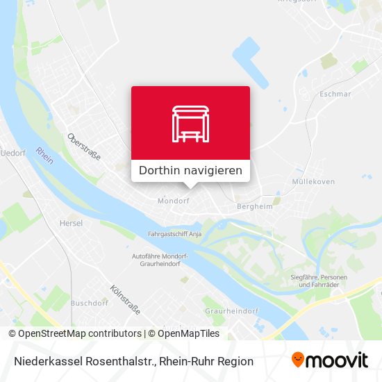 Niederkassel Rosenthalstr. Karte