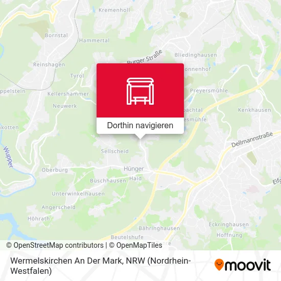 Wermelskirchen An Der Mark Karte
