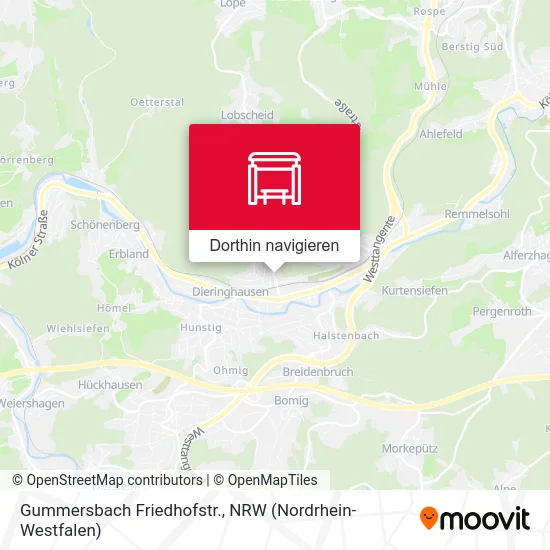 Gummersbach Friedhofstr. Karte