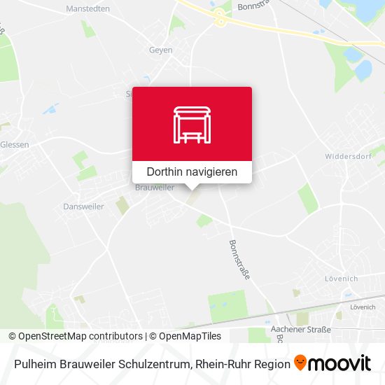 Pulheim Brauweiler Schulzentrum Karte