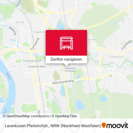 Leverkusen Pfeilshofstr. Karte