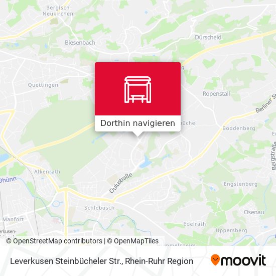 Leverkusen Steinbücheler Str. Karte