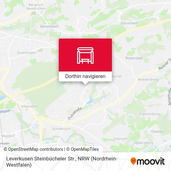 Leverkusen Steinbücheler Str. Karte