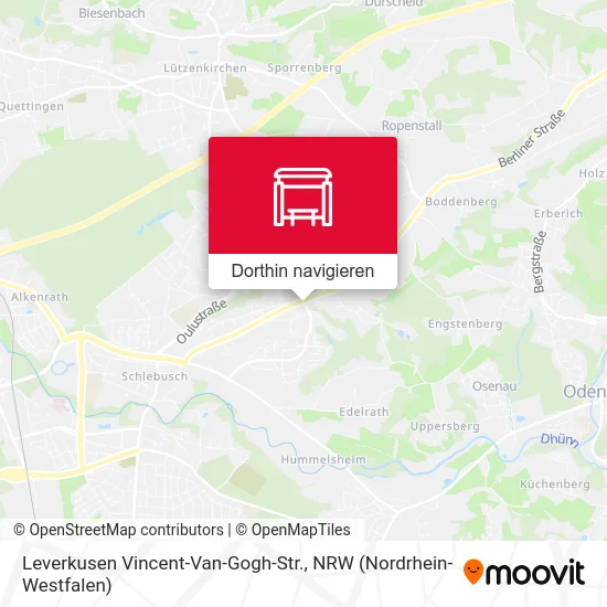 Leverkusen Vincent-Van-Gogh-Str. Karte