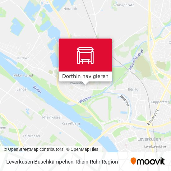 Leverkusen Buschkämpchen Karte