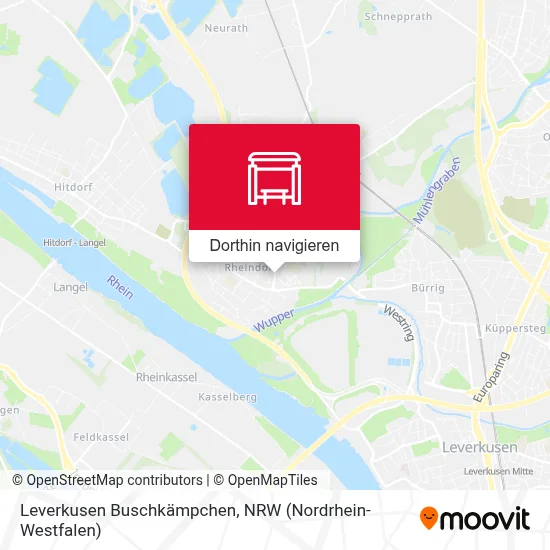 Leverkusen Buschkämpchen Karte