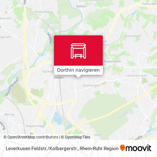 Leverkusen Feldstr. / Kolbergerstr. Karte