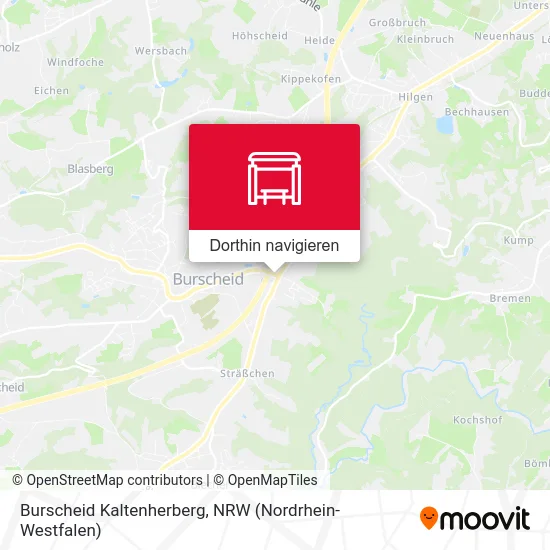 Burscheid Kaltenherberg Karte