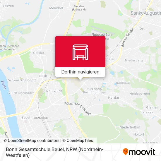Bonn Gesamtschule Beuel Karte