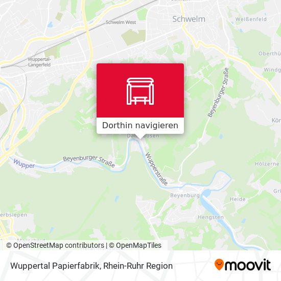 Wuppertal Papierfabrik Karte