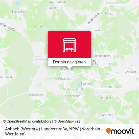 Asbach (Westerw) Landesstraße Karte