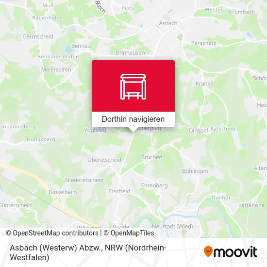 Asbach (Westerw) Abzw. Karte