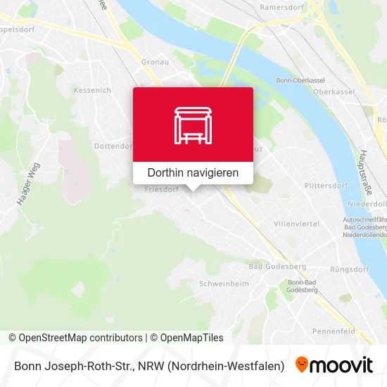 Bonn Joseph-Roth-Str. Karte