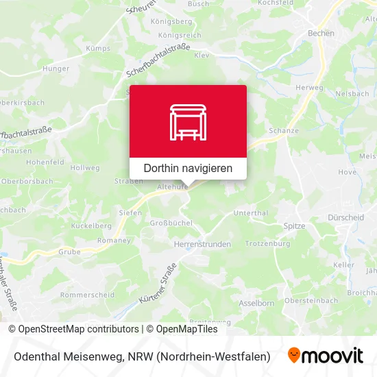 Odenthal Meisenweg Karte