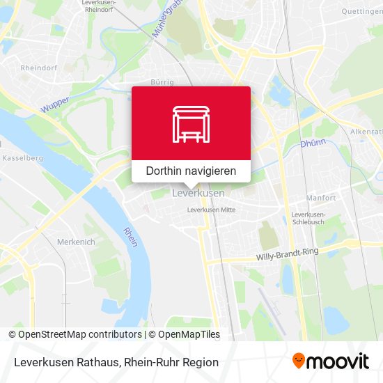 Leverkusen Rathaus Karte