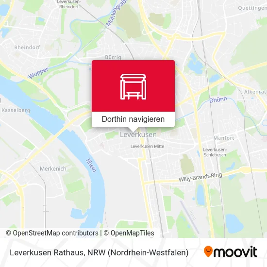 Leverkusen Rathaus Karte