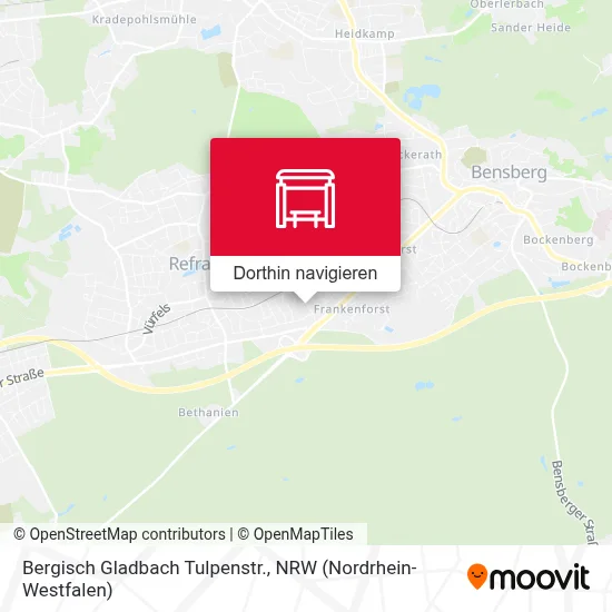 Bergisch Gladbach Tulpenstr. Karte