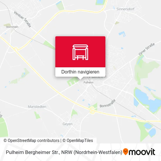 Pulheim Bergheimer Str. Karte