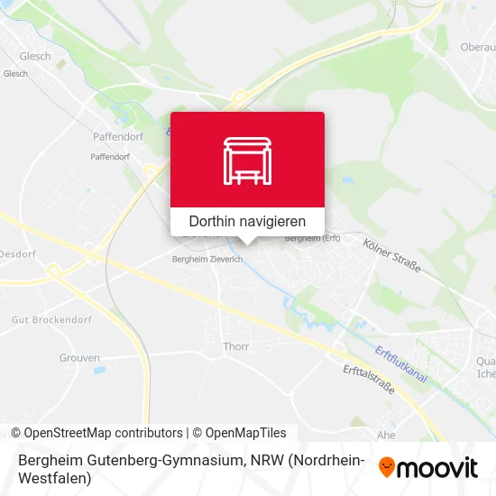 Bergheim Gutenberg-Gymnasium Karte