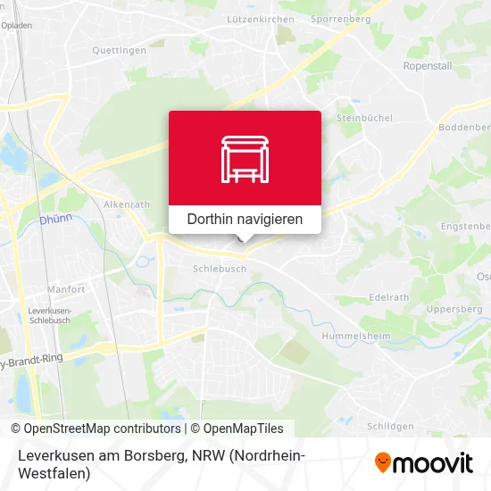 Leverkusen am Borsberg Karte