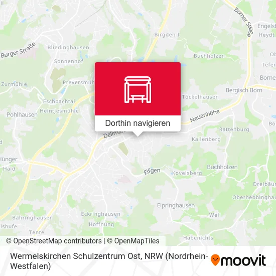 Wermelskirchen Schulzentrum Ost Karte