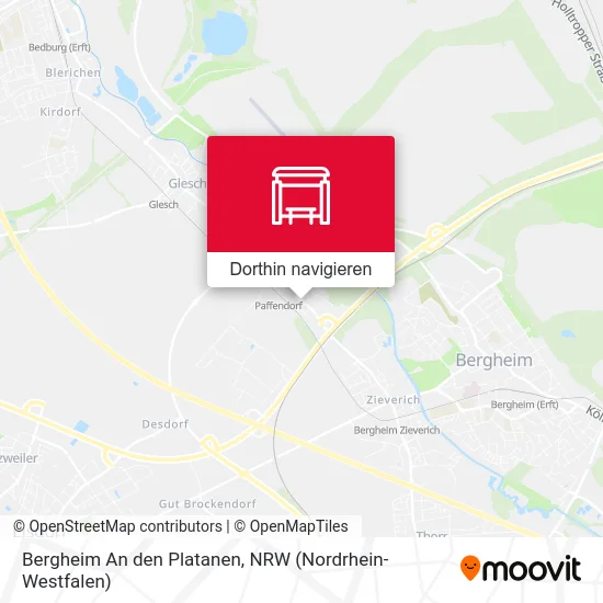Bergheim An den Platanen Karte