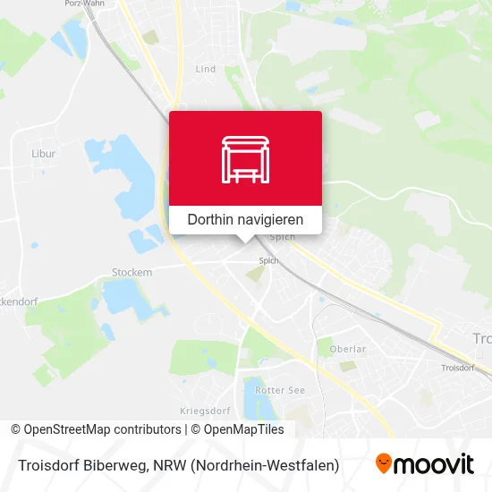 Troisdorf Biberweg Karte