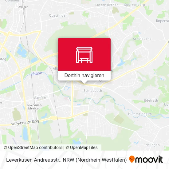 Leverkusen Andreasstr. Karte