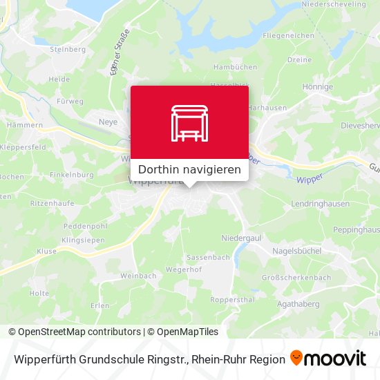 Wipperfürth Grundschule Ringstr. Karte