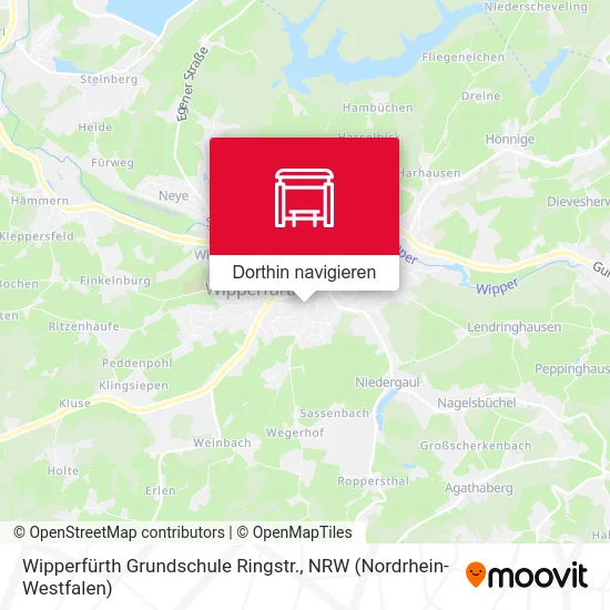 Wipperfürth Grundschule Ringstr. Karte