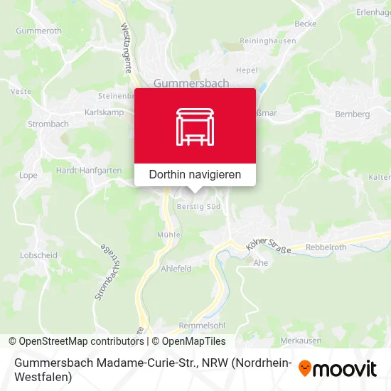 Gummersbach Madame-Curie-Str. Karte